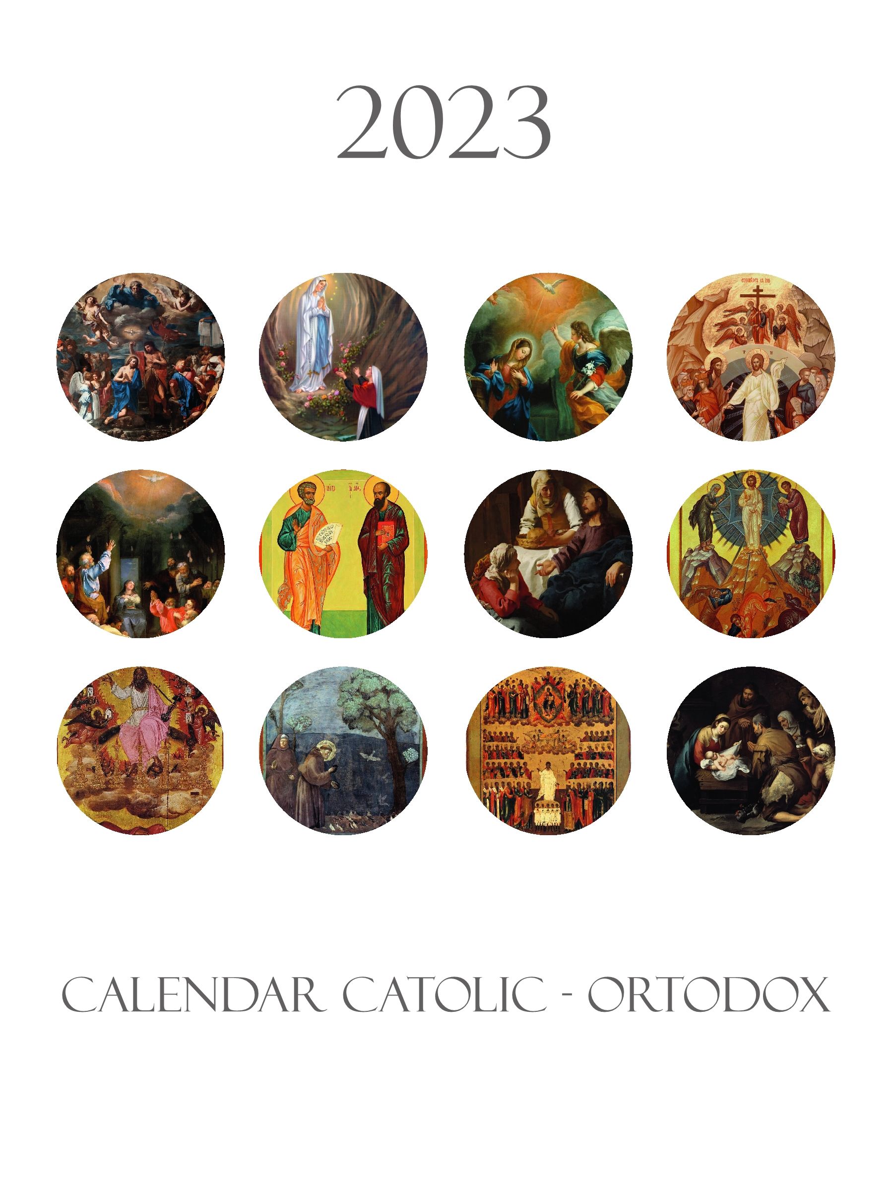 Calendar catolic-ortodox 2023